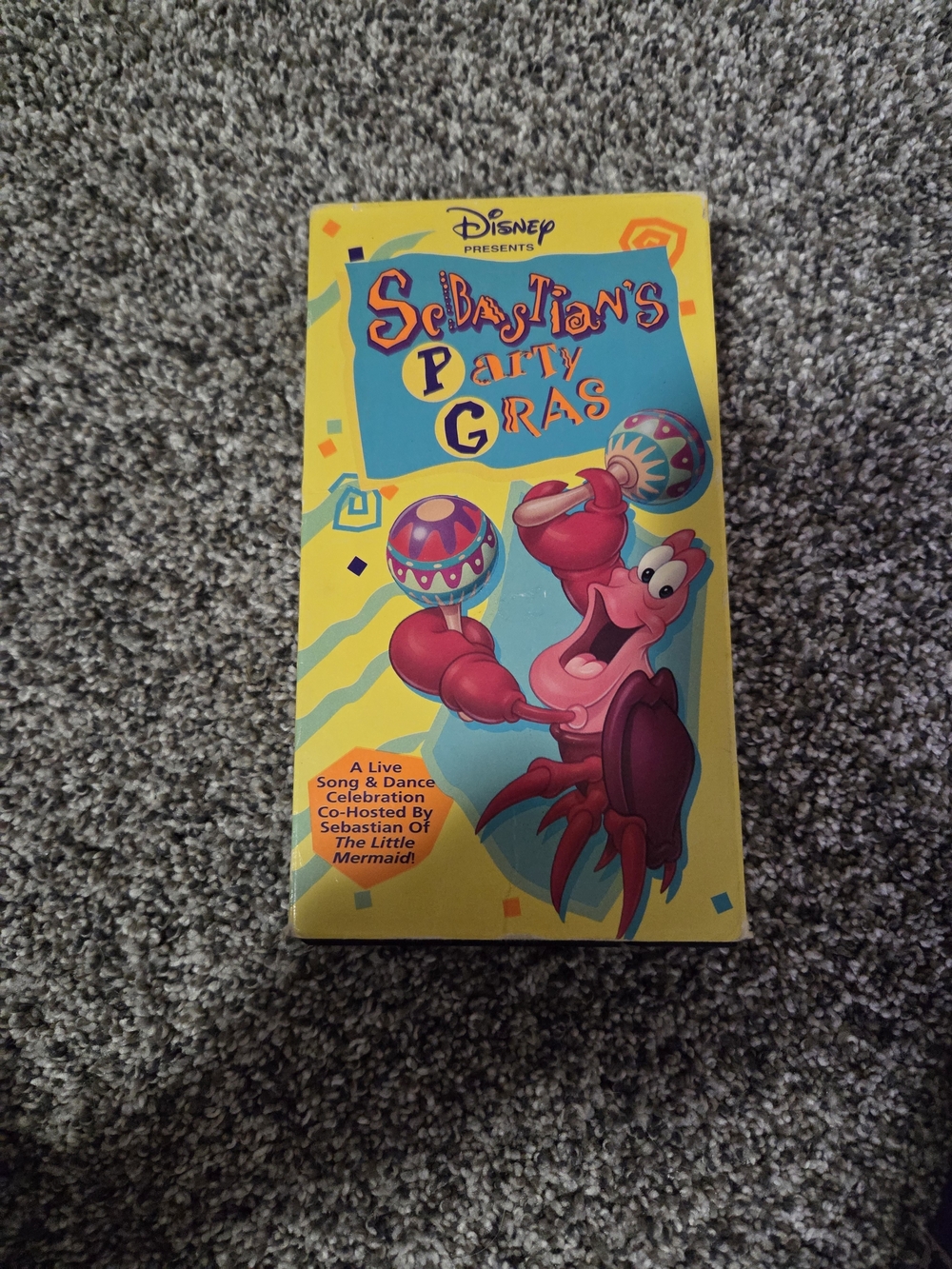 Sebastian's Party Gras (VHS, 1992) Walt Disney RARE